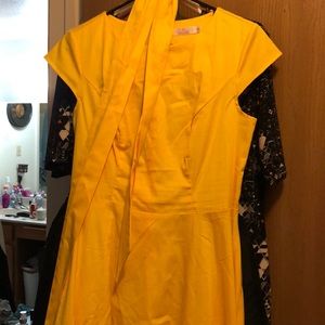 1950’s style yellow dress